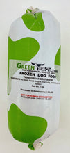 Load image into Gallery viewer, Unopened Tripe Organ Meat 2lb chub, a blend of raw: beef heart, tongue, liver, lungs, spleen, pancreas, & green tripe for dogs.